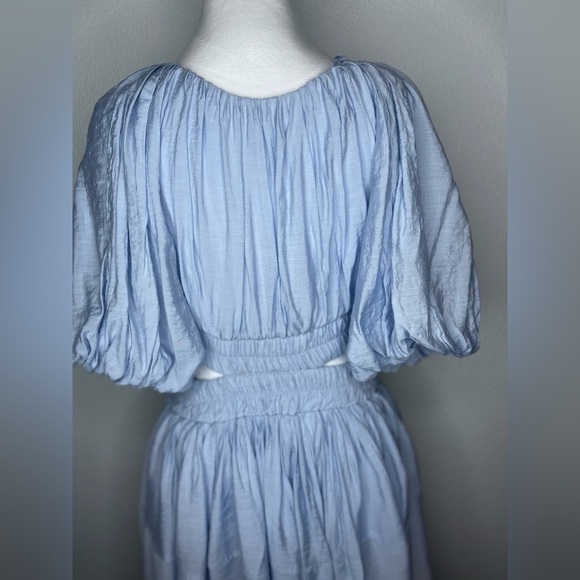 CUTOUT PUFF SLEEVES MINI DRESS BABY BLUE PLAYFUL
SILHOUETTE SUMMER PREPPY MED - Picture 9 of 16